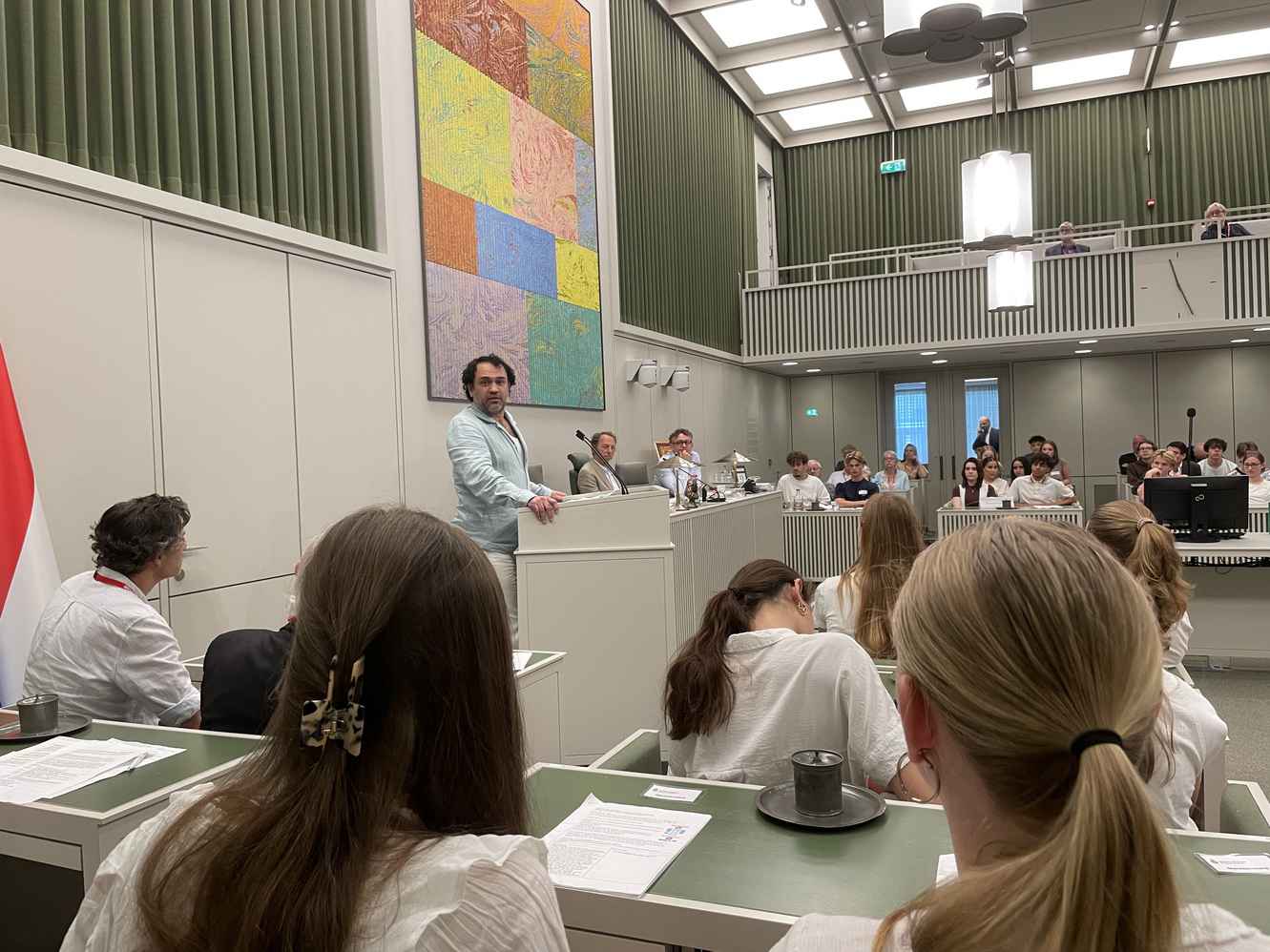 scholierendebat in de Eerste Kamer